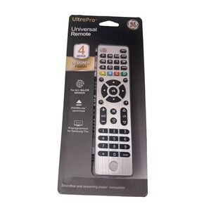 General Electric 33709 4 Device Universal Remote Control - Silver